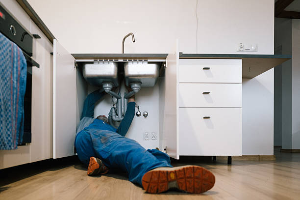 Professional Drain Cleaning technician working in Madison, CT